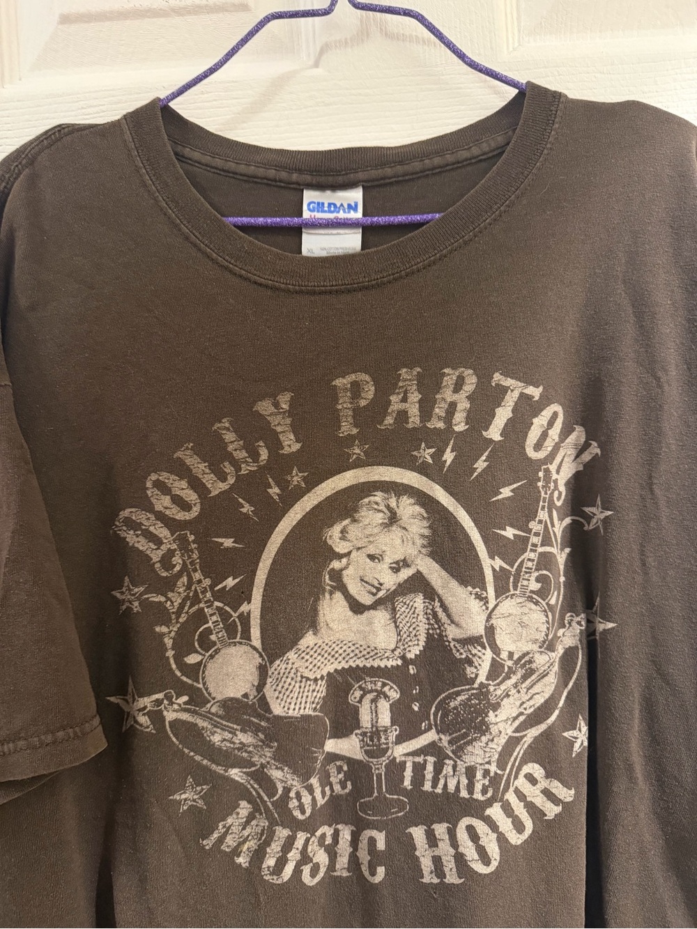 Dolly Parton Brown Graphic Tee - Music Hour